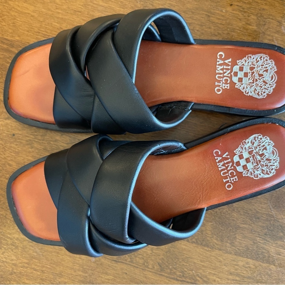 Vince Camuto Northala Woven leather slide sandal
